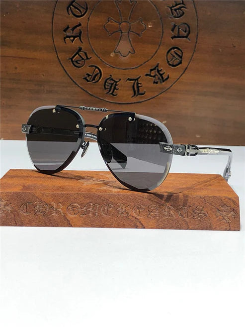 Chrome Hearts 8267 Metal frame Luxury Pilot Sunglasses🔱