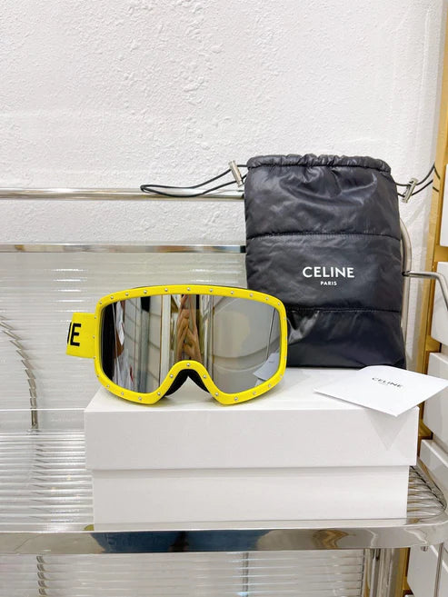 CELINE EYEWEAR Studded Ski Goggles Sunglasses ✨