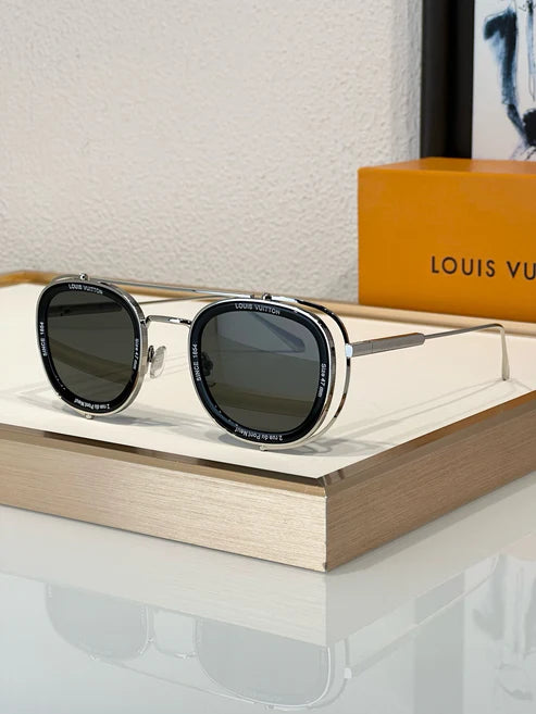 Louis Vuitton Z2213U LV Super Vision Metal Pilot Square Sunglasses ✨