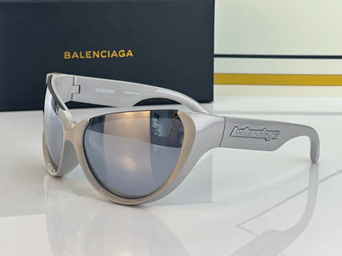 BALENCIAGA 0201S Black Mask Butterfly / Cat Eye Fashion Sunglasses 🖤