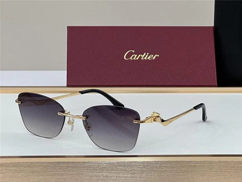 PANTHÈRE DE CARTIER CT 0120 - Platinum-Gold Sunglasses 👑