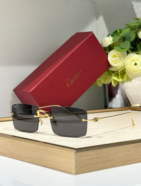 Cartier™ CT0367S 002 54 - Gold-Silver Unisex Sunglasses Precious 🐆 $11.000