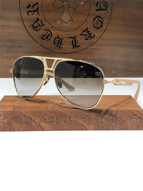 Chrome Hearts Aviator Sunglasses 60mm-4 STYLE🔱