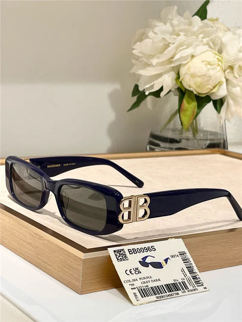 Balenciaga Eyewear BA 0096S rectangle-frame sunglasses Unisex🖤