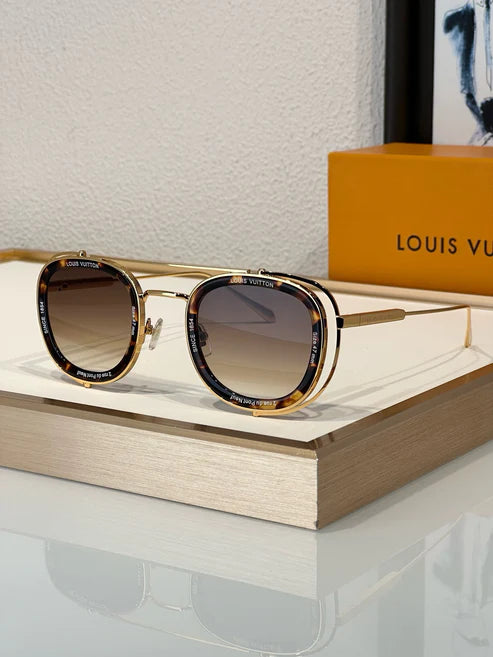 Louis Vuitton Z2213U LV Super Vision Metal Pilot Square Sunglasses ✨