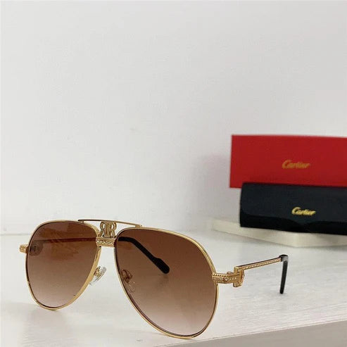 Cartier Santos Vendome Diamond Vintage Style Sunglasses 62mm 💎