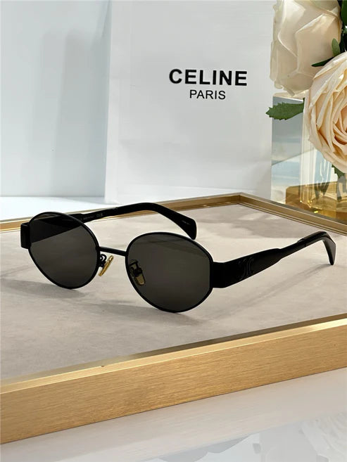 Celine Triomphe Metal Oval 40235 Women's Sunglasses✨