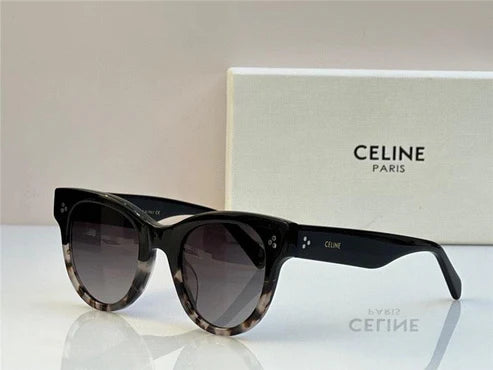 Celine BOLD 3 DOTS CL 4003 IN 01B Round Women's Sunglasses✨