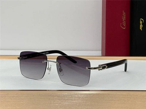 CARTIER Lens Buffalo Horn 60MM-140MM Men's Sunglasses CT 0031RS 001 ✨