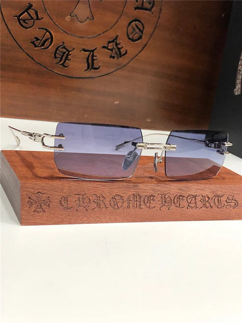 Chrome Hearts LORDIE Gold Rimless 56 15 134 Zeiss Lenses Sunglasses⚜️