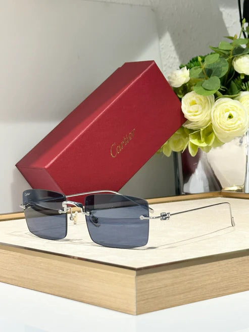 Cartier™ CT0367S 002 54 - Gold-Silver Unisex Sunglasses Precious 🐆 $11.000