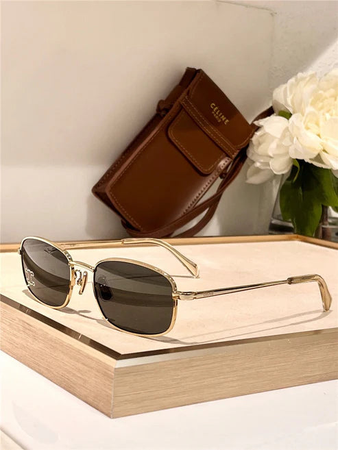 CELINE 2024 ovals Triomphe metal 40284 Sunglasses ✨