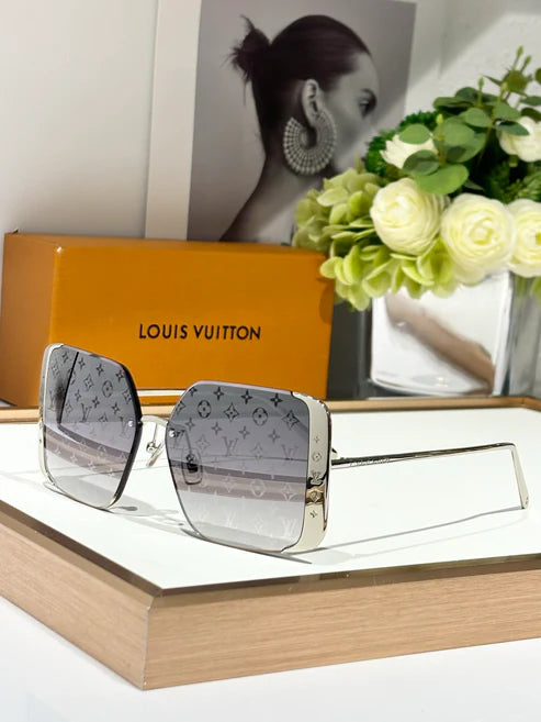 Louis Vuitton Z1994U LV Moon Metal Square Sunglasses Women's Sunglasses ✨