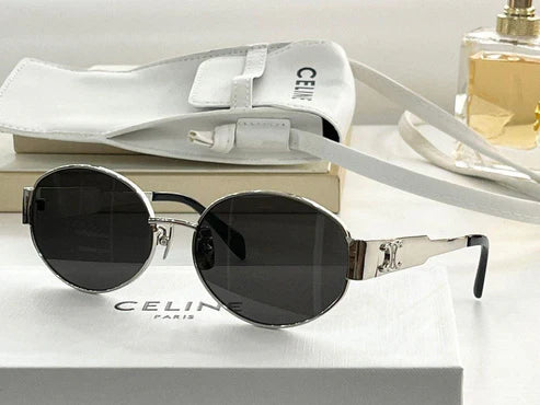 CELINE ovals Triomphe Metal 01 CL40235U 30N Sunglasses ✨