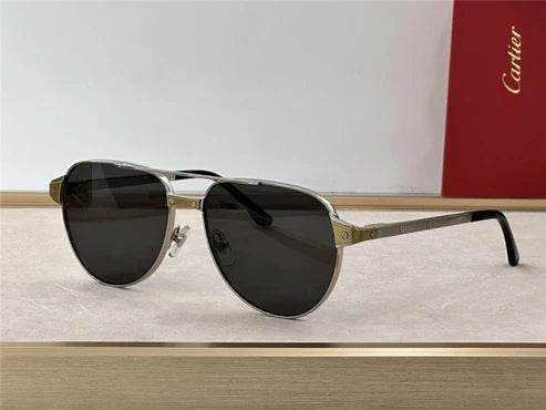 Cartier Exception POLARISED CT0425S 001 Sunglasses Pilot 59-16-140 ✨