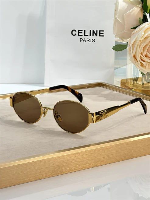 Celine Triomphe Metal Oval 40235 Women's Sunglasses✨