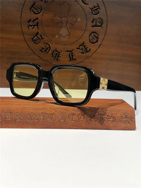 Chrome Hearts TV PARTY matty boy square-frame tinted sunglasses🔱