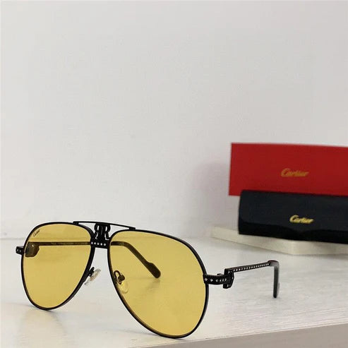 Cartier Santos Vendome Diamond Vintage Style Sunglasses 62mm 💎