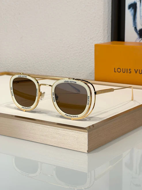 Louis Vuitton Z2213U LV Super Vision Metal Pilot Square Sunglasses ✨