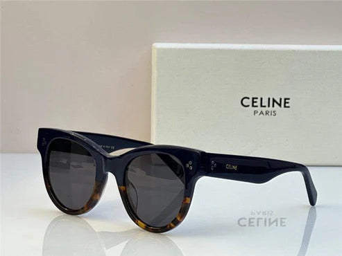 Celine BOLD 3 DOTS CL 4003 IN 01B Round Women's Sunglasses✨