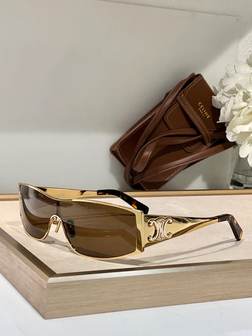 CELINE Triomphe Metal Racer CL 40283U 16A Sunglasses ✨