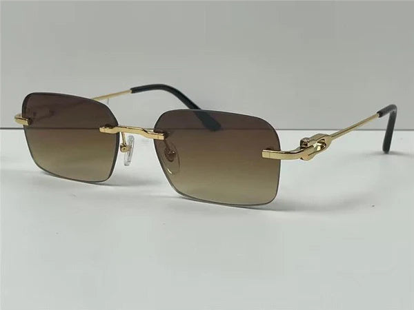 CARTIER CT0290 Gold-Silver Men's Sunglasses 👑