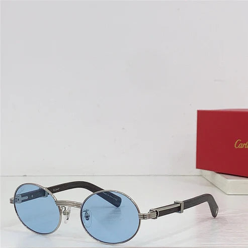 Cartier Première Round-Frame Gold-Tone and Wood CT0464S Sunglasses 🐆 $3500