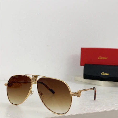 Cartier Santos Vendome Diamond Vintage Style Sunglasses 62mm 💎