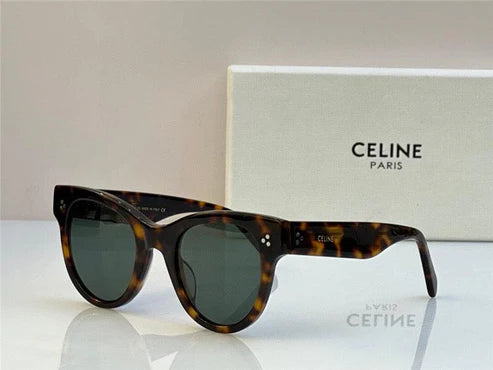 Celine BOLD 3 DOTS CL 4003 IN 01B Round Women's Sunglasses✨