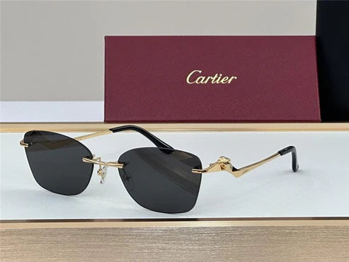 PANTHÈRE DE CARTIER CT 0120 - Platinum-Gold Sunglasses 👑