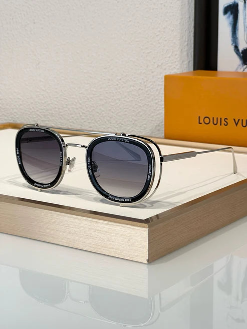 Louis Vuitton Z2213U LV Super Vision Metal Pilot Square Sunglasses ✨