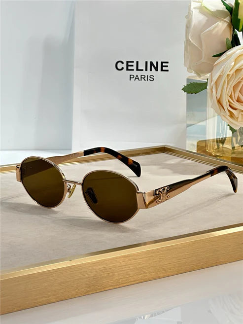 Celine Triomphe Metal Oval 40235 Women's Sunglasses✨