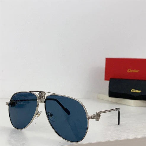 Cartier Santos Vendome Diamond Vintage Style Sunglasses 62mm 💎