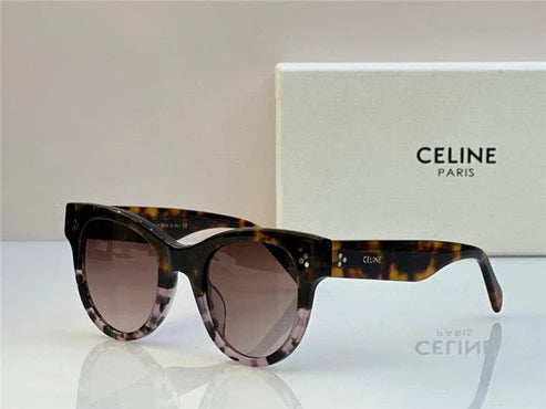 Celine BOLD 3 DOTS CL 4003 IN 01B Round Women's Sunglasses✨